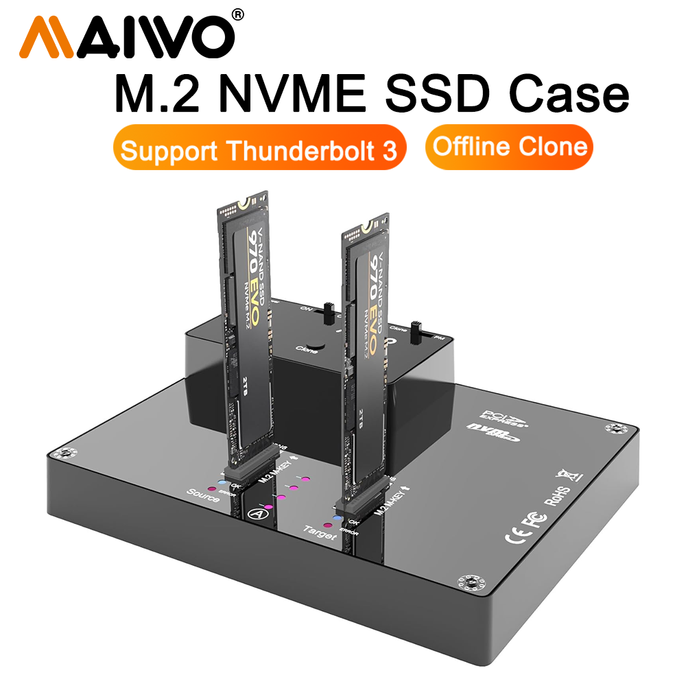 8Tb M2 Nvme Ssd - Док-станция MAIWO 2 Bay M2 NVMe,